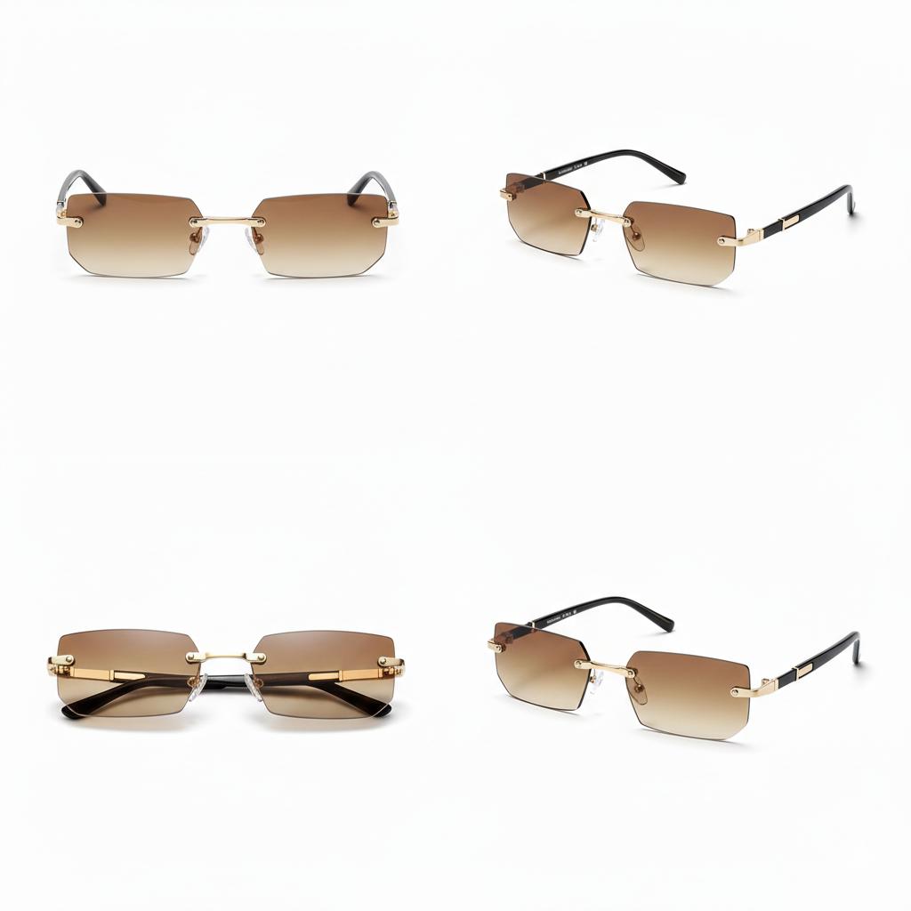 Titan Luxe Rimless Rectangles