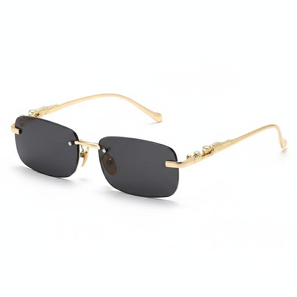 Luxury Retro Gradient Leopard Head Fashion Glasses for Men