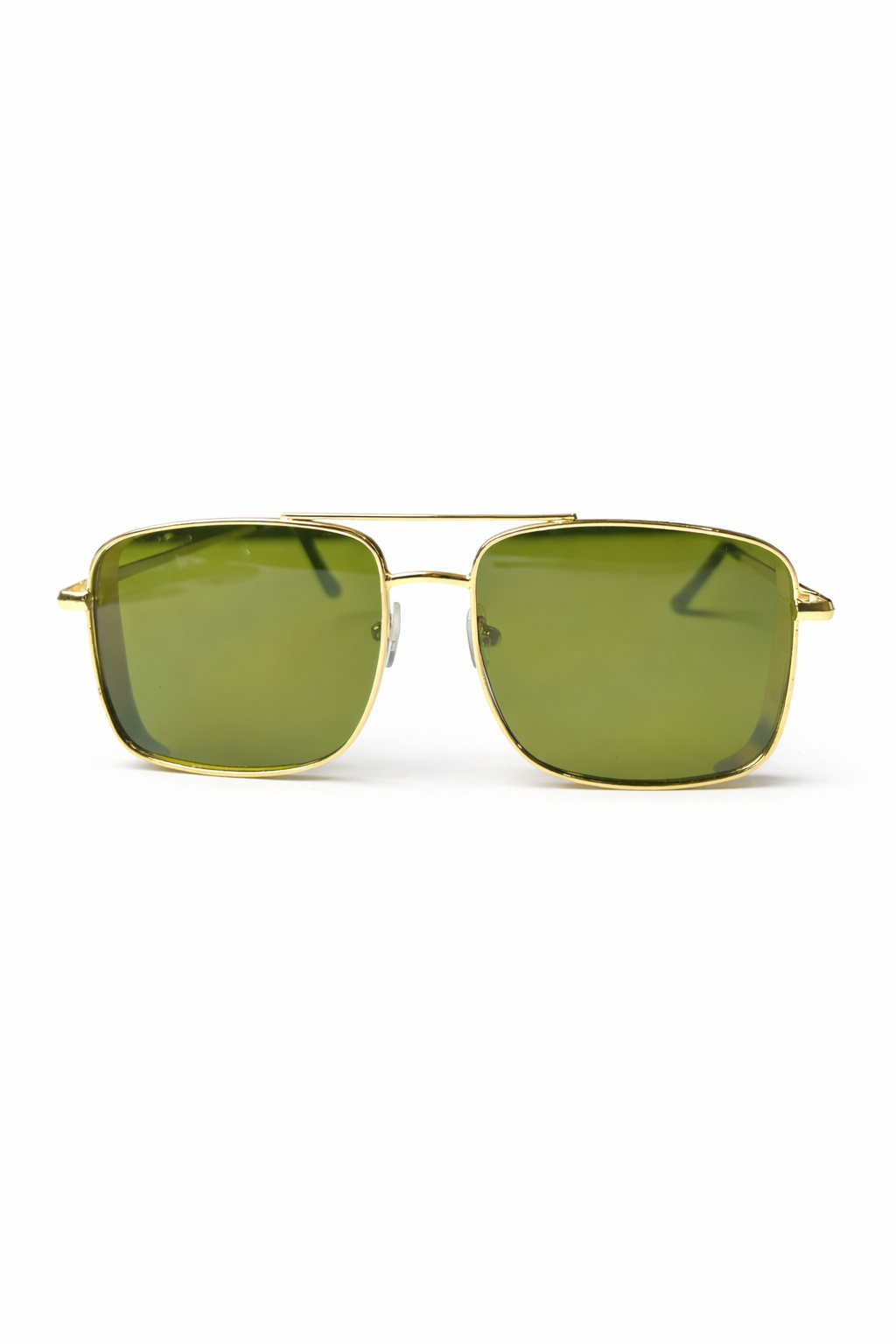 Aviator sunglasses with gold frame