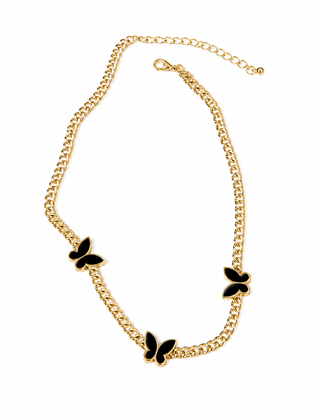 Dark Charm Butterfly Necklace
