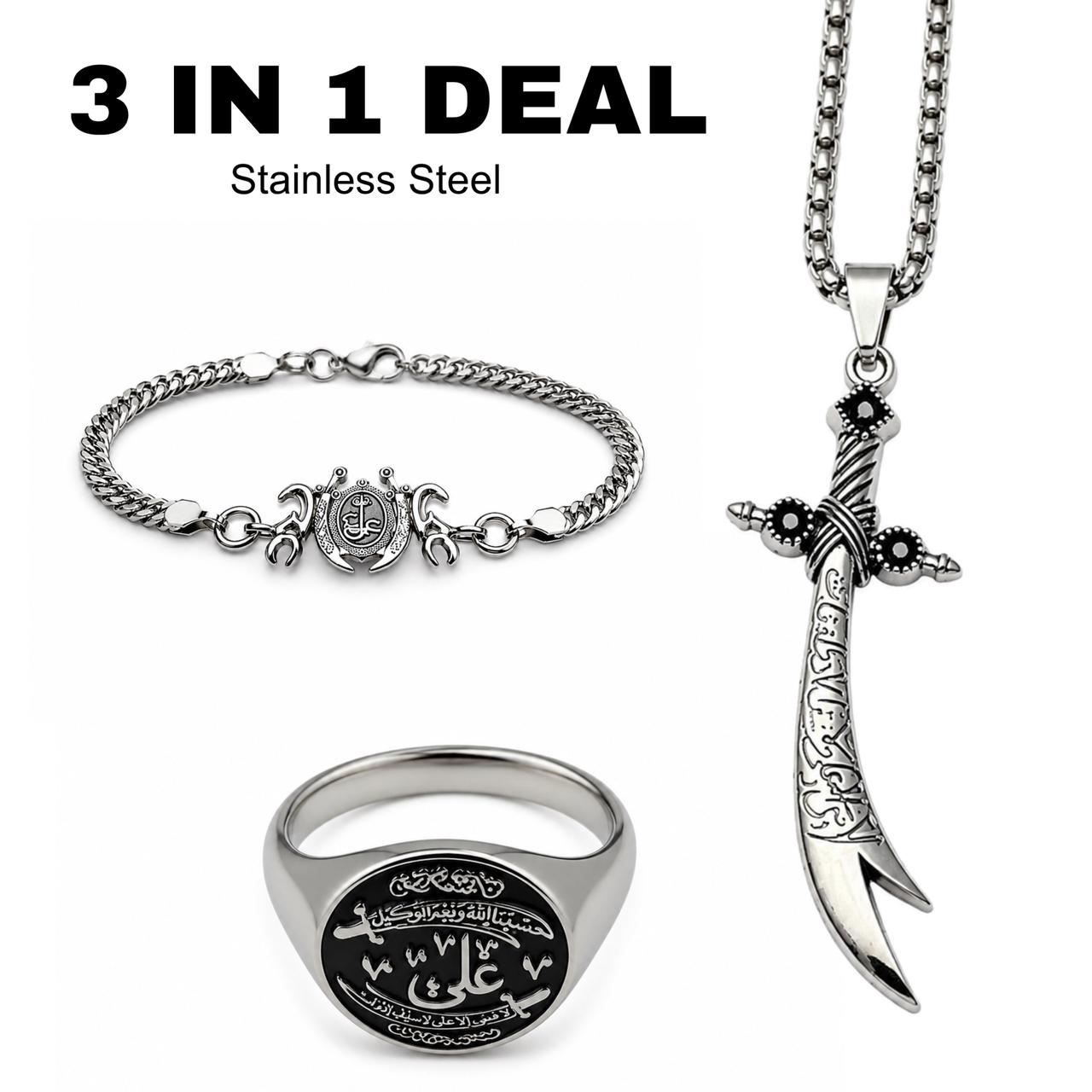 Fateh ( ring + bracelet + chain )