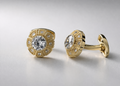 Elegant gold jewelry with gemstones