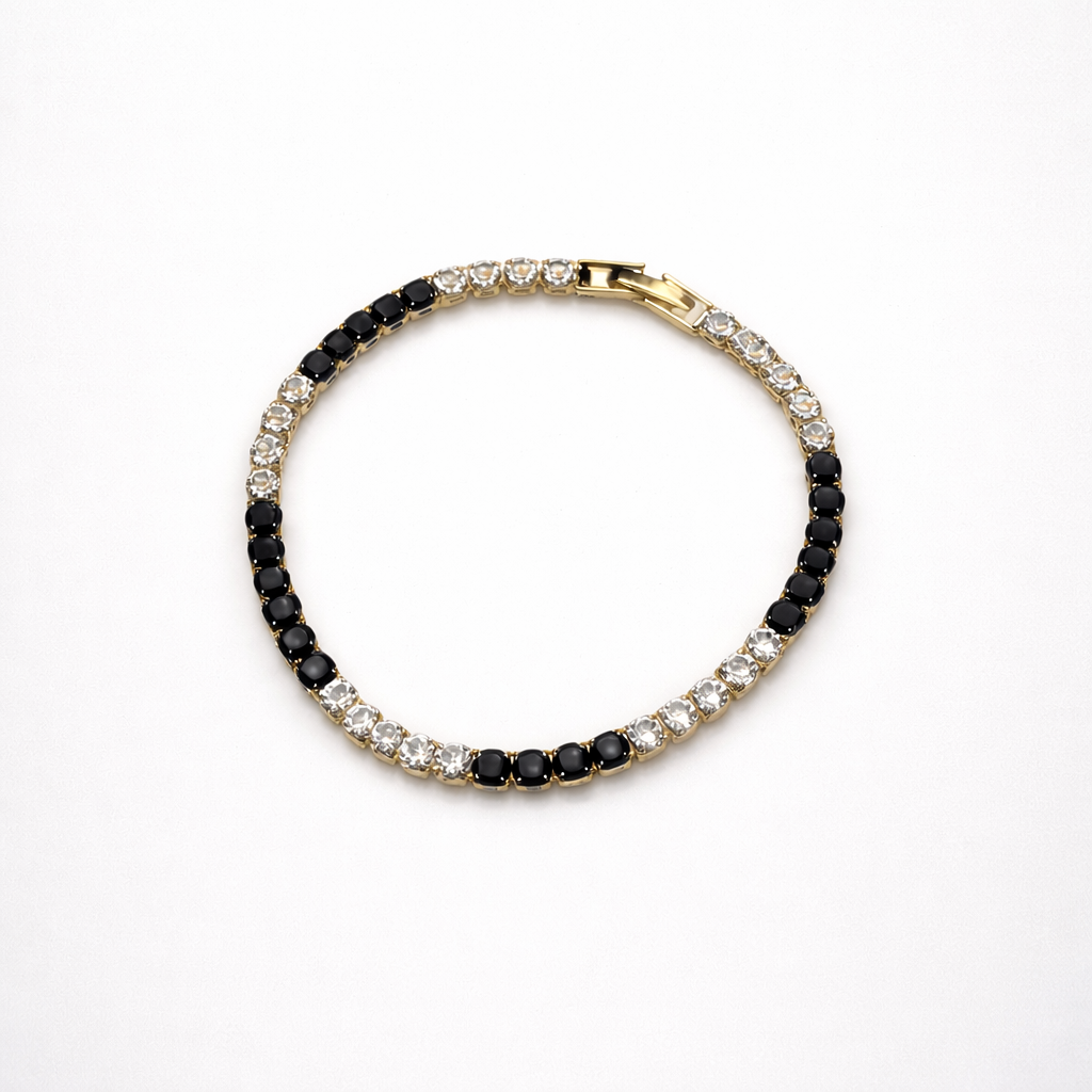Elegant tennis bracelet in gold