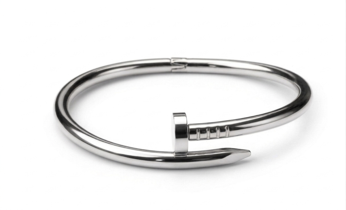 Gold nail bracelet ( silver )