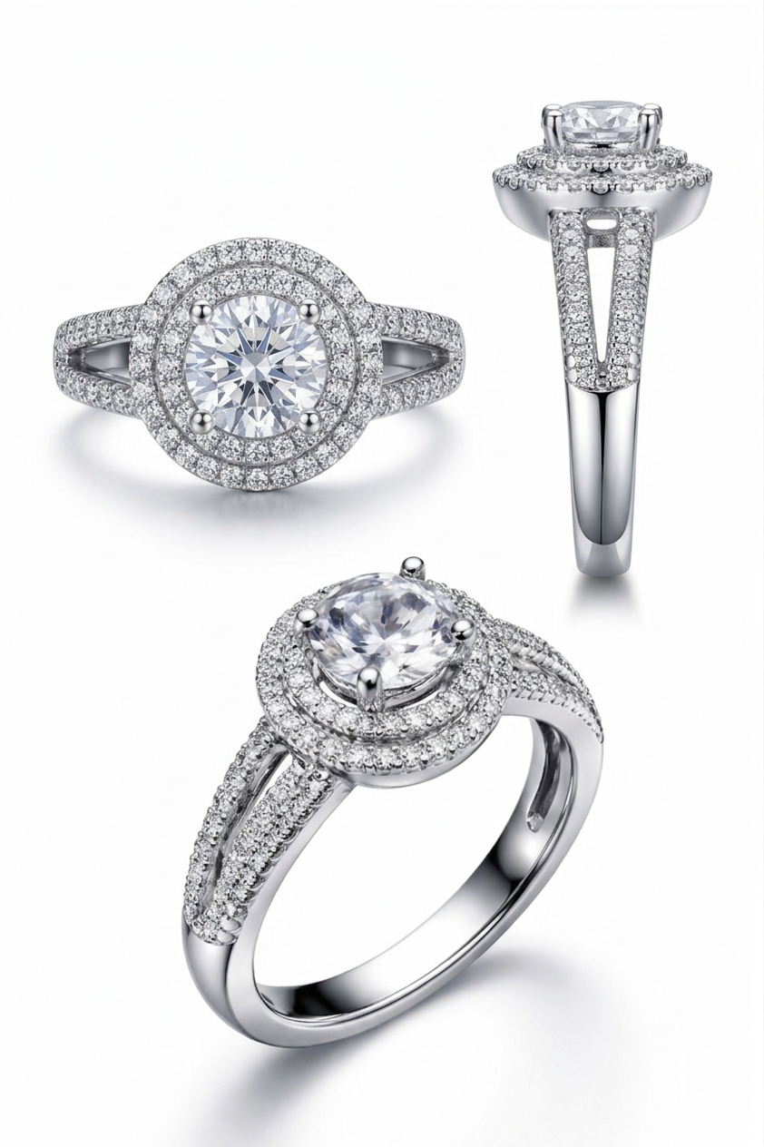 Sparkling elegance of a diamond ring