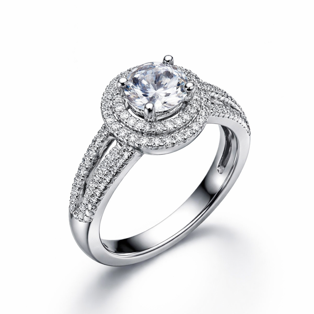 Sparkling elegance of a diamond ring