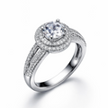 Sparkling elegance of a diamond ring