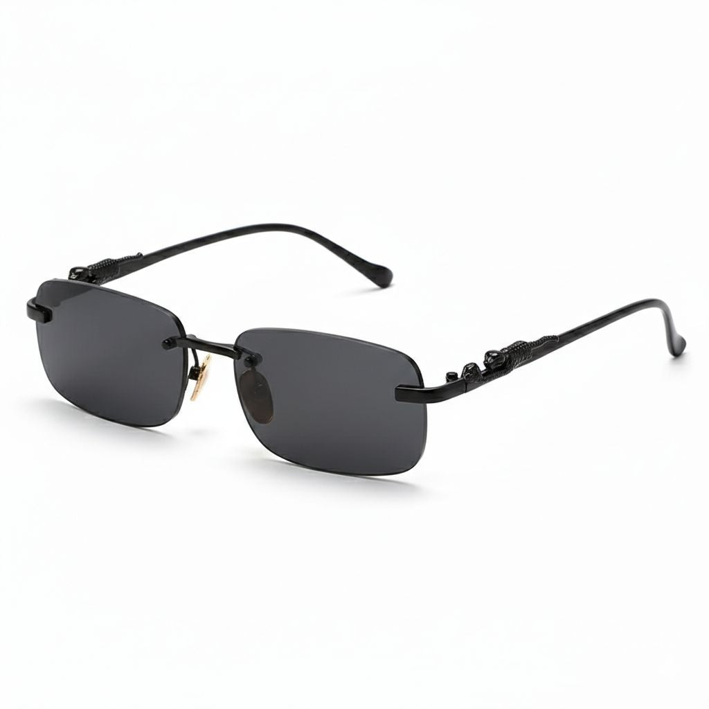 Luxury Retro Gradient Leopard Head Fashion Glasses for Men