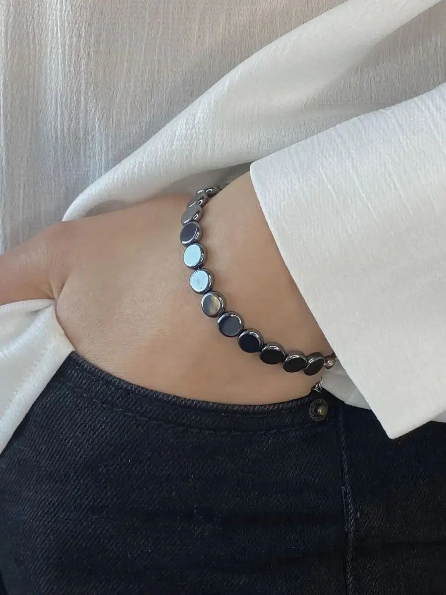 Metallic Octalink Bracelet (Silver)